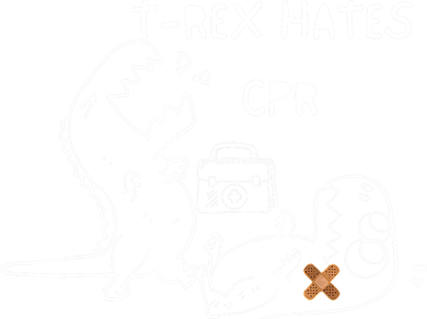 TRex Hates CPR Dinosaurs Funny Nurse Coaster