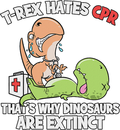 Trex Hates Cpr Dinosaur Nurse Coaster