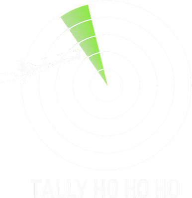 Tally Ho Ho Ho Air Traffic Controller Pilot Christmas Ornament