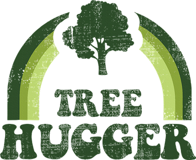Tree Hugger Vintage Retro Nature Environmental Earth Day Tote Bag