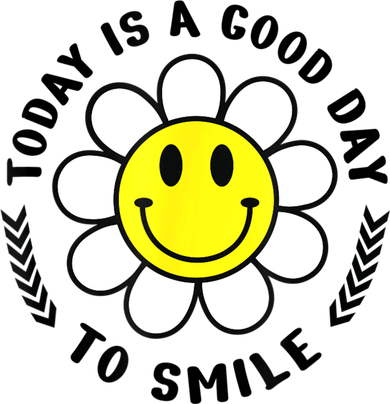 Today Is A Good Day To Smile Yellow Smiley Face Kids Sweatshirt