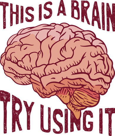 This Is A Brain Try Using It Funny Backpack