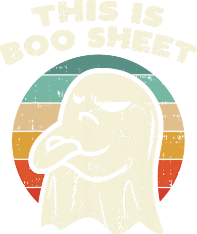 This Is Boo Sheet Ghost Retro Halloween Costume Women's Sweatshirt