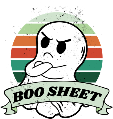 This Is Boo Sheet Cartoon Ghost Funny Halloween Toddler T-Shirt