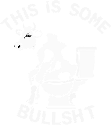 This Is Bullshit Bull Is Sitting On A Toilet Funny Sarcastic Funny Gift Ornament