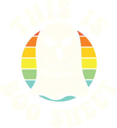 This Is Boo Sheet Ghost Retro Halloween Costume Women's Sweatshirt