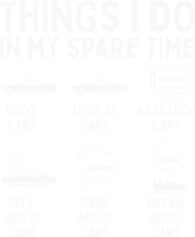 Things I Do In My Spare Time Car Enthusiast Funny Car Guy Bucket Hat