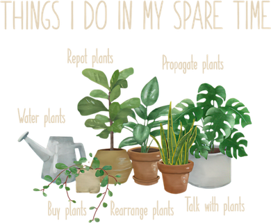 Things I Do In My Spare Time Plant Funny Gardener Gardening Gift Doddie Hoodie