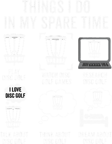 Things I Do In My Spare Time Disc Golf funny Gift Player Women's T-Shirt
