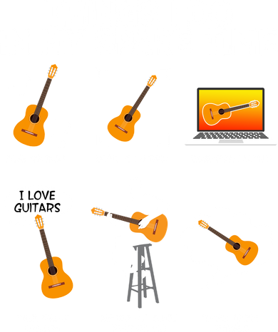 Things I Do In My Spare Time Guitar Fan Coaster