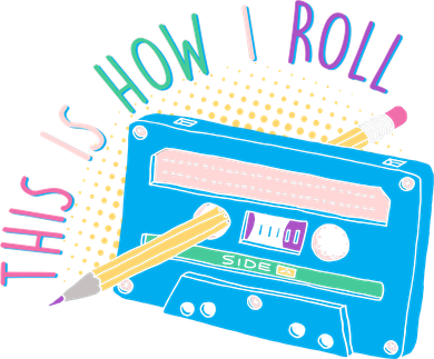 This is How I Roll Cassette Tape Retro 80s Women's Hoodie