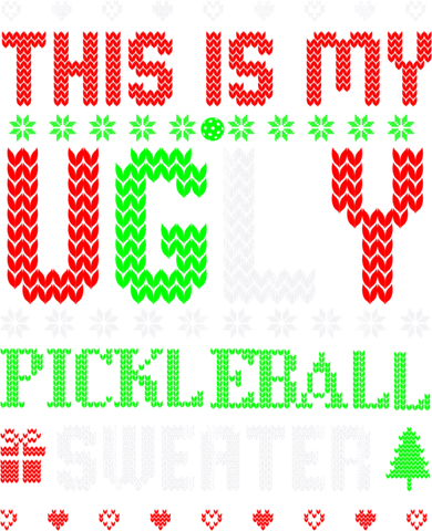 This Is My Ugly Pickleball Sweater Christmas Ornament