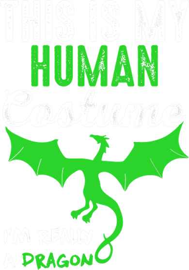 This Is My Human Costume Im Really A Dragon Halloween Kids Sweatshirt