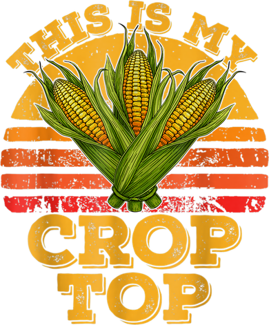 This Is My Crop Top Funny Farmer Farming Corn Lover Retro Mousepad