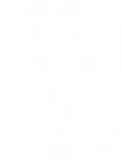 This Is My Hu I'm Really A Pterodactyl Halloween Dinosaur Gift Women's Long Sleeve Shirt