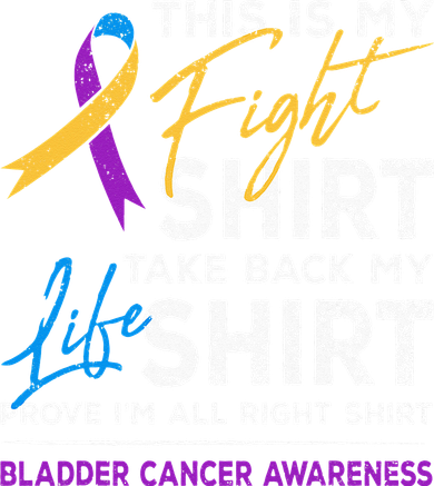 This Is My Fight Bladder Cancer Awareness Month Ribbon Kids T-Shirt