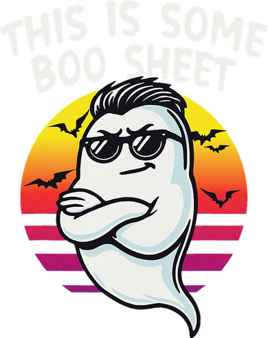 This Is Some Boo Sheet Funny Retro Halloween Ghost Button