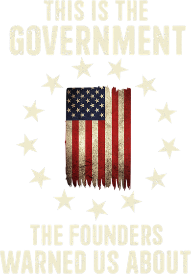 This Is The Government The Founders Warned Us About America Flag Design Women's Dry Zone Grid Polo