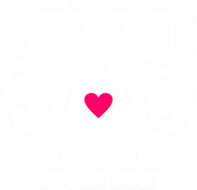 This Is What An Awesome Sister Looks Like Kids Hoodie