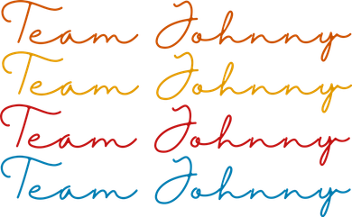 Team Johnny Colorful Button