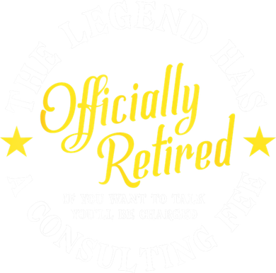 The Legend Has Officially Retired Funny Retirement Men Women's T-Shirt