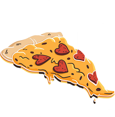 True Love Heart Pizza Kids Hoodie