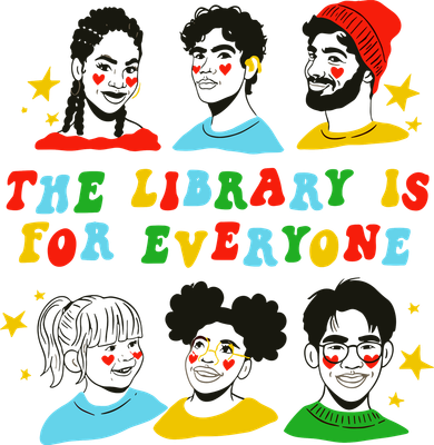 The Library Is For Everyone Coaster