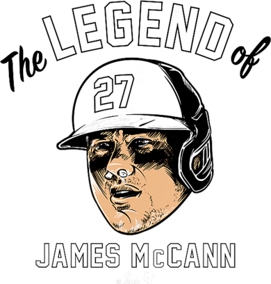 The Legend Of James Mccann Baltimore Baseball Hat