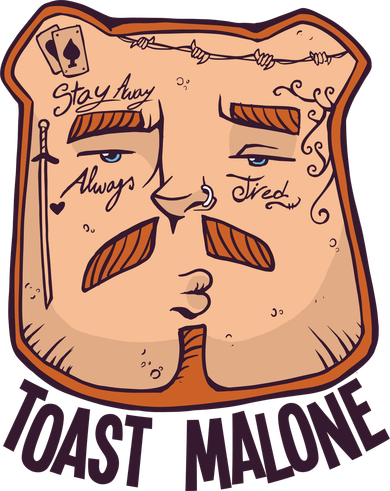 Toast Malone Kids Long Sleeve Shirt