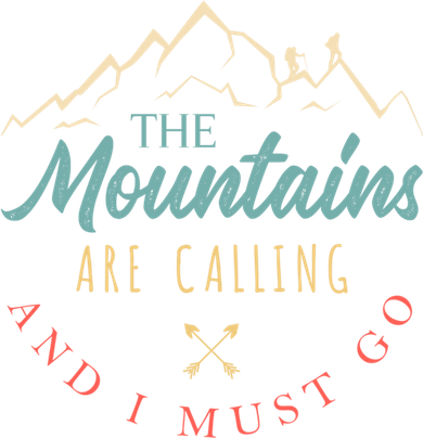 The Mountains Are Calling And I Must Go Gift Camping Gift Kids T-Shirt