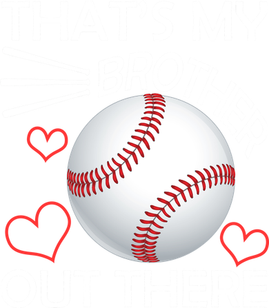 Supportive Baseball Sister That's My Brother Out There Kids Hoodie