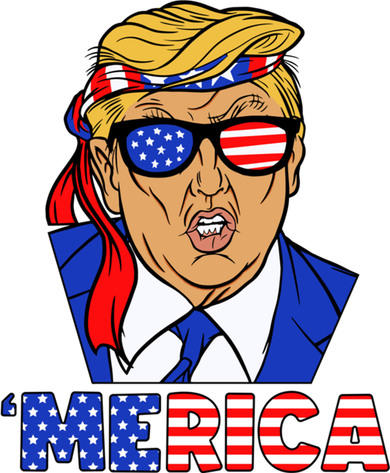 Trump 'Merica Funny Trump Patriot Funny 4th Of July Cool Gift Doggie Tank