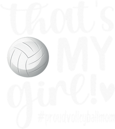 Thats My Girl Proud Volleyball Mom Volleyball Mother Toddler Hoodie