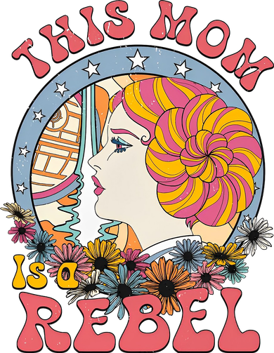 This Mom Is A Rebel Mom Mothers Day Ceramic Ornament