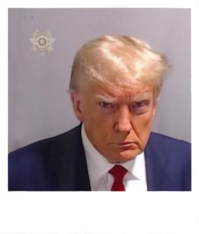 TRUMP MUGSHOT LEGEND President Trump 2024 Fulton Button