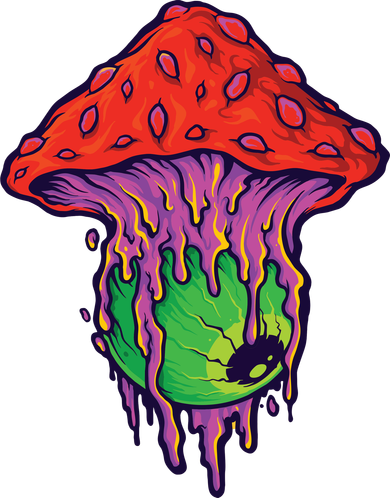 Trippy Melting Mushroom Sweatshirt