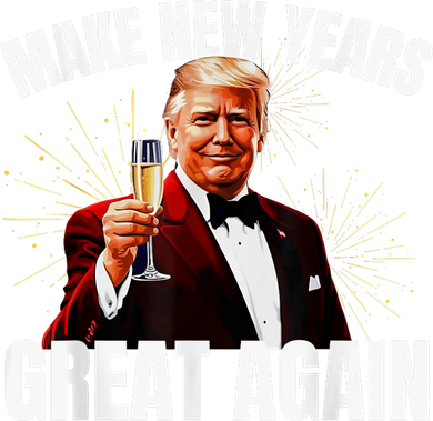 Trump Make New Year Great Again Happy New Years Eve Day 2025 Women's Hoodie