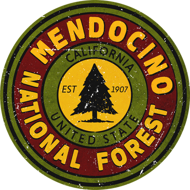 The Mendocino National Forest Button