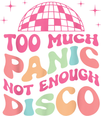 Too Much Panic Not Enough Disco Hippie For  Wo Doggie Tank