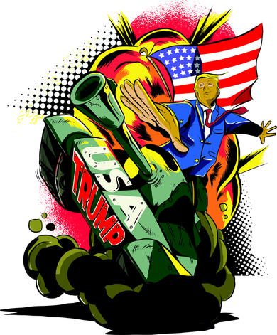 Donald Trump USA Army Tank 2020 President Toddler Long Sleeve