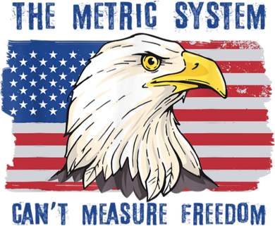 The Metric System Cant Measure Freedom 4th Of July Button
