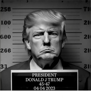 Trump Mug Shot, Trump Not Guilty Pro Trump Supporter Magnet