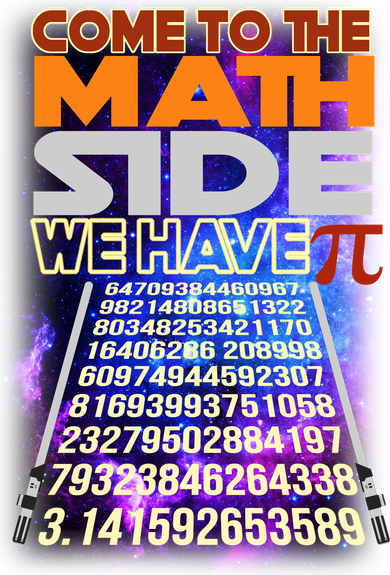 Pi Day - Come To The Math Side Parody Button