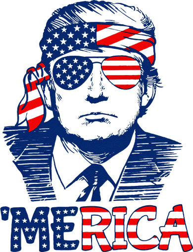 Trump Merica Trump Funny 4th Of July Toddler Hoodie