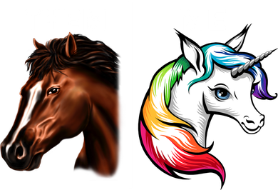Them Horse Me Unicorn Golf Towel