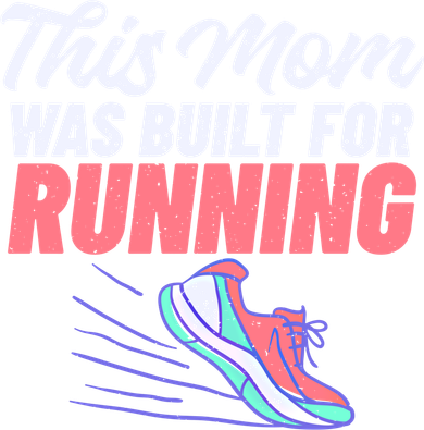 This Mom Was Built For Running Mother Marathon Runner Gift Coaster