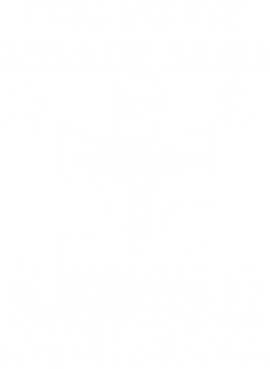 This Nurse Wears Blue For Autism Awareness Kids Sweatshirt