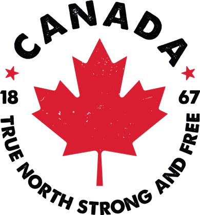 True North Strong And Free Canada Coaster