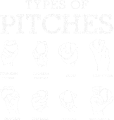 Types of Baseball Pitches Life Choices Pitcher Player Women's Sweatshirt