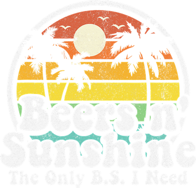 The Only BS I Need Is Beers and Sunshine Retro Beach Gift Sweatshirt